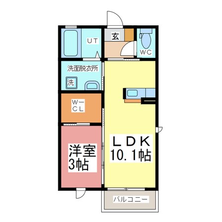 クラヴィエ二の宮の物件間取画像